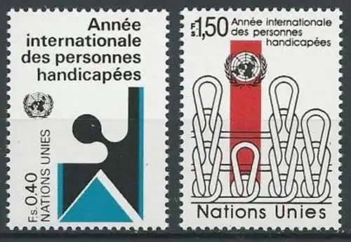 UNO GENF 1981 Mi-Nr. 97/98 ** MNH