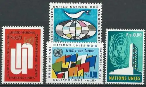 UNO GENF 1970 Mi-Nr. 11/14 ** MNH