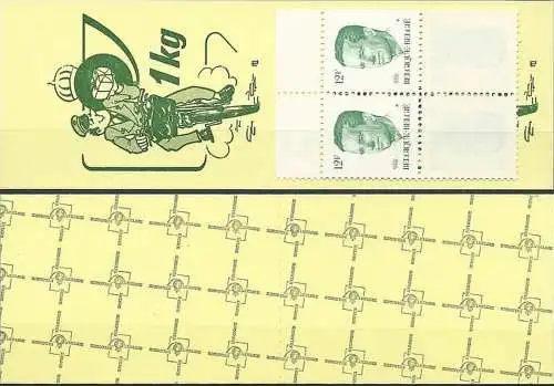 BELGIEN 1984 Mi-Nr. MH 2165 Markenheft ** MNH