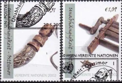 UNO WIEN 2002 Mi-Nr. 361/62 o used - aus Abo