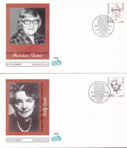 DEUTSCHLAND 2001 Mi-Nr. 2158/59 FDC