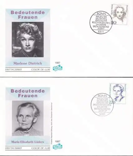 DEUTSCHLAND 1997 Mi-Nr. 1939/40 FDC