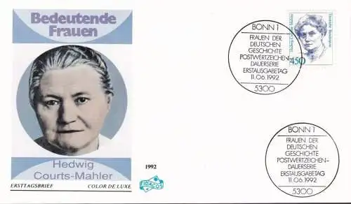 DEUTSCHLAND 1992 Mi-Nr. 1614 FDC