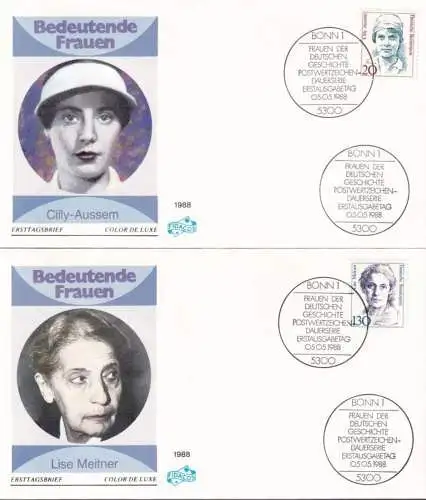 DEUTSCHLAND 1988 Mi-Nr. 1365/66 FDC
