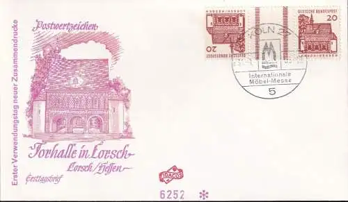 DEUTSCHLAND 1966 Mi-Nr. 456 KZ4 Kehrdruck FDC