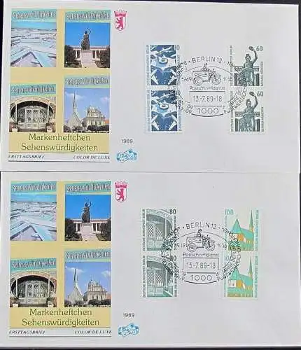 BERLIN 1989 Mi-Nr. 795/96 CD aus MH 15 FDC