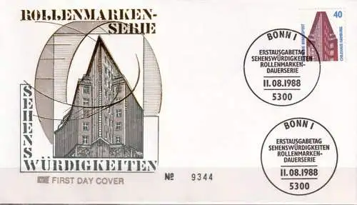 DEUTSCHLAND 1988 Mi-Nr. 1379 FDC