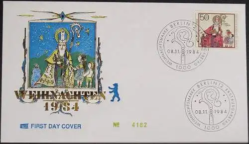 BERLIN 1984 Mi-Nr. 729 FDC