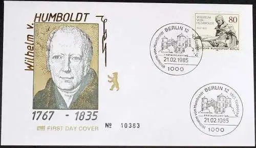 BERLIN 1985 Mi-Nr. 731 FDC