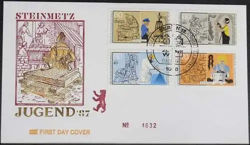 BERLIN 1987 Mi-Nr. 780/83 FDC