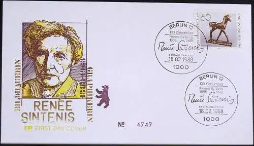 BERLIN 1988 Mi-Nr. 805 FDC