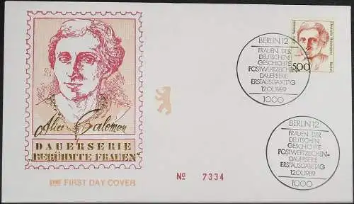 BERLIN 1989 Mi-Nr. 830 FDC