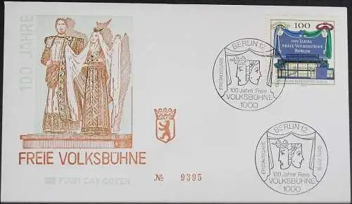 BERLIN 1990 Mi-Nr. 866 FDC