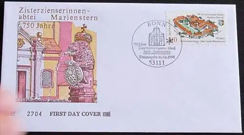 DEUTSCHLAND 1998 Mi-Nr. 1982 FDC