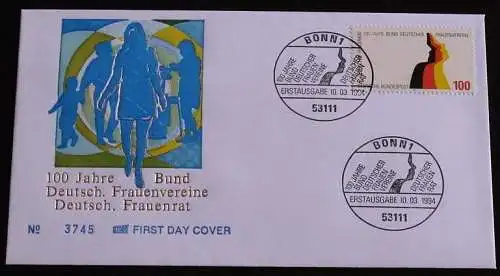 DEUTSCHLAND 1994 Mi-Nr. 1723 FDC