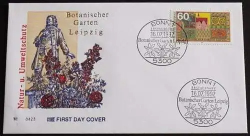 DEUTSCHLAND 1992 Mi-Nr. 1622 FDC