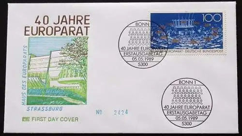 DEUTSCHLAND 1989 Mi-Nr. 1422 FDC