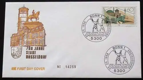 DEUTSCHLAND 1988 Mi-Nr. 1369 FDC