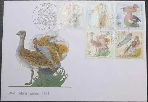 DEUTSCHLAND 1998 Mi-Nr. 2015/19 FDC