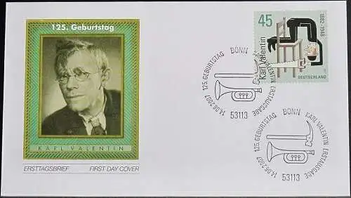 DEUTSCHLAND 2007 Mi-Nr. 2610 FDC