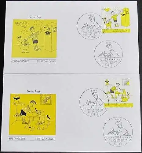 DEUTSCHLAND 2007 Mi-Nr. 2596/97 FDC