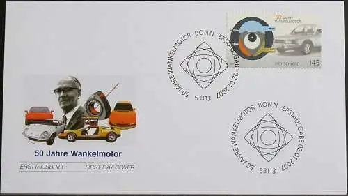 DEUTSCHLAND 2007 Mi-Nr. 2582 FDC