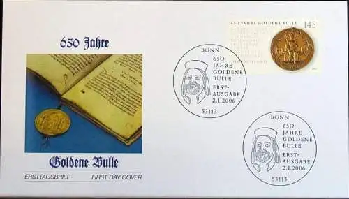 DEUTSCHLAND 2006 Mi-Nr. 2511 FDC