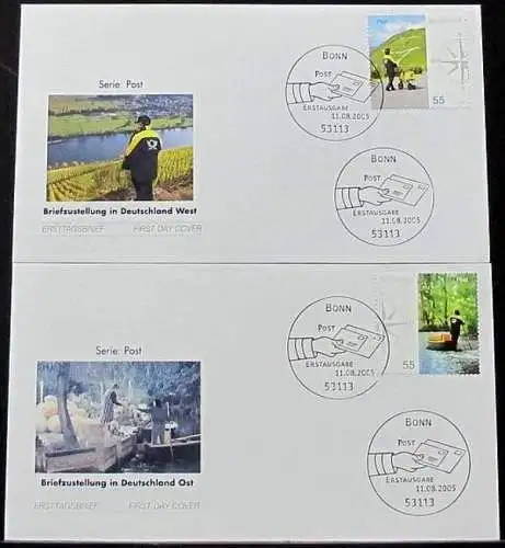 DEUTSCHLAND 2005 Mi-Nr. 2481/82 FDC