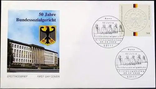 DEUTSCHLAND 2004 Mi-Nr. 2422 FDC