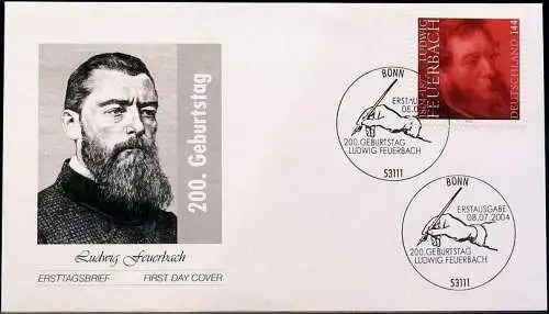 DEUTSCHLAND 2004 Mi-Nr. 2411 FDC