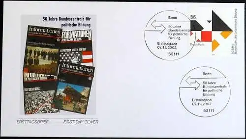 DEUTSCHLAND 2002 Mi-Nr. 2287 FDC