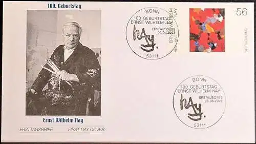 DEUTSCHLAND 2002 Mi-Nr. 2267 FDC