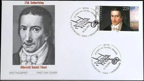 DEUTSCHLAND 2002 Mi-Nr. 2255 FDC