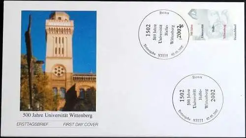 DEUTSCHLAND 2002 Mi-Nr. 2254 FDC