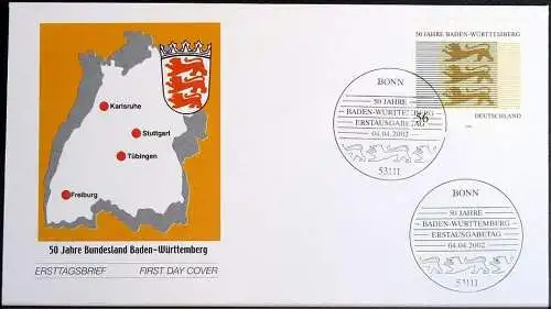 DEUTSCHLAND 2002 Mi-Nr. 2248 FDC