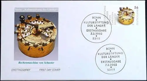 DEUTSCHLAND 2002 Mi-Nr. 2243 FDC