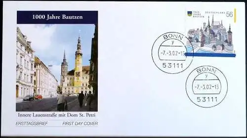 DEUTSCHLAND 2002 Mi-Nr. 2232 FDC