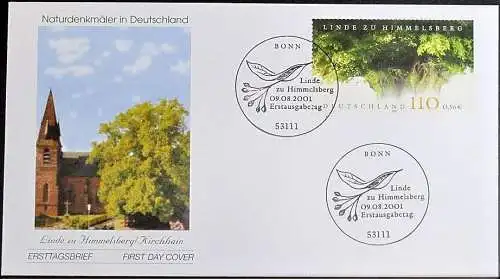 DEUTSCHLAND 2001 Mi-Nr. 2208 FDC