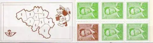 BELGIEN 1970 Mi-Nr. MH 21 Markenheft/booklet ** MNH