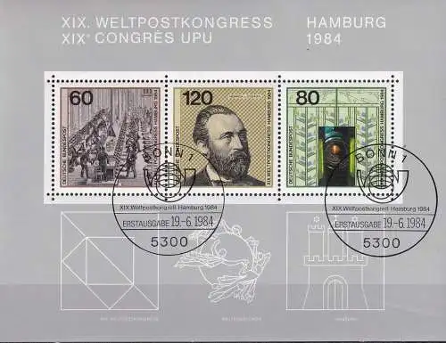 DEUTSCHLAND 1984 Mi-Nr. Block 19 o used - aus Abo