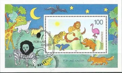 DEUTSCHLAND 1995 Mi-Nr. Block 34 o used
