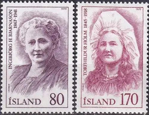 ISLAND 1979 Mi-Nr. 541/42 ** MNH