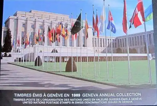 UNO GENF 1989 Jahressammelmappe - Souvenir Folder o used