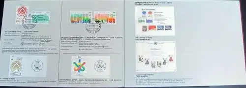 UNO GENF 1985 Jahressammelmappe - Souvenir Folder o used