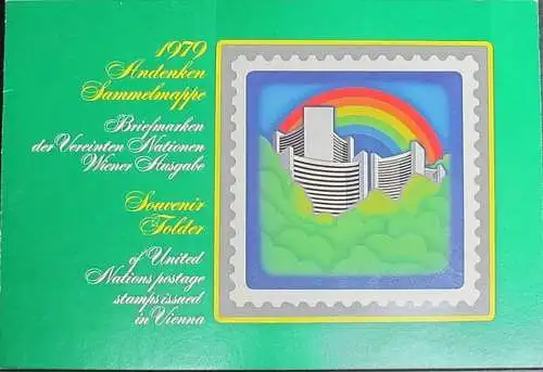 UNO WIEN 1979 Jahressammelmappe - Souvenir Folder o used