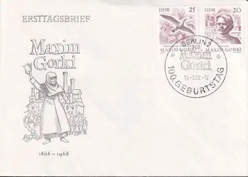 DDR 1968 Mi-Nr. 1351/52 FDC