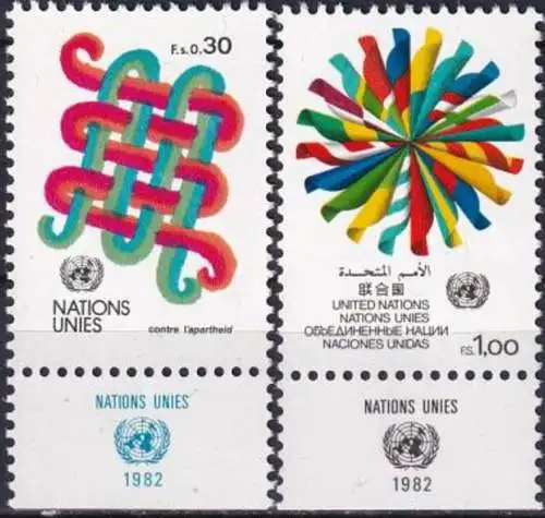 UNO GENF 1982 Mi-Nr. 103/04 ** MNH