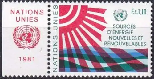 UNO GENF 1981 Mi-Nr. 100 ** MNH