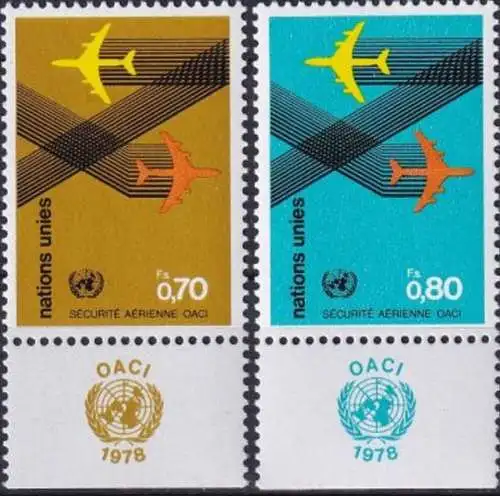 UNO GENF 1978 Mi-Nr. 76/77 ** MNH