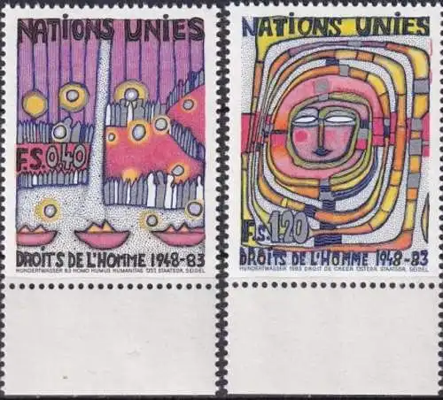 UNO GENF 1983 Mi-Nr. 117/18 ** MNH